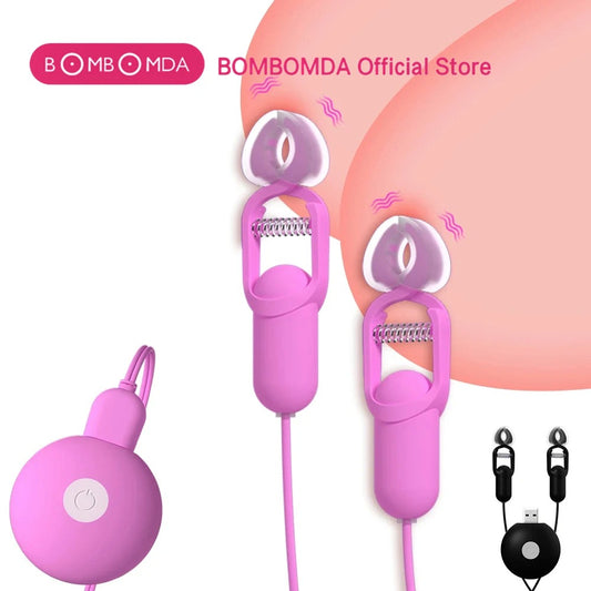 10 Speed Vibrating Nipple Clamp Stimulating Vibrating Massager