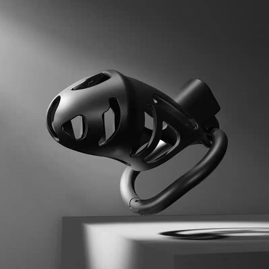Black Buckle Chastity Lock SM