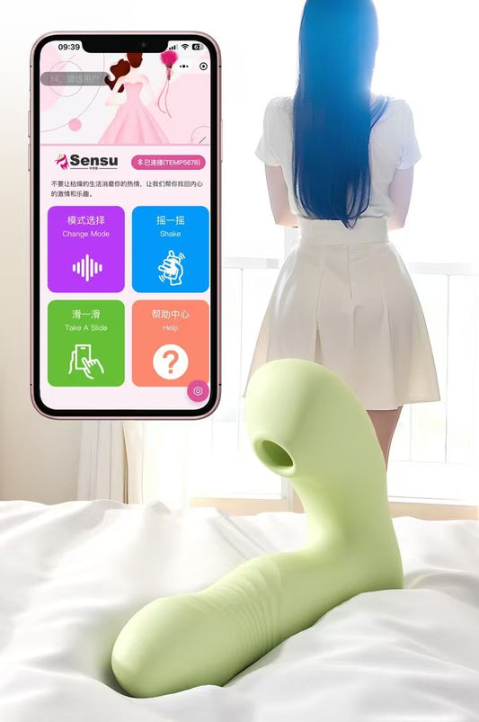APP Joy Wearable Telescopic Sucking Vibrator