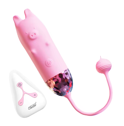 Cute Pig Wireless Remote Control Vibrating Egg