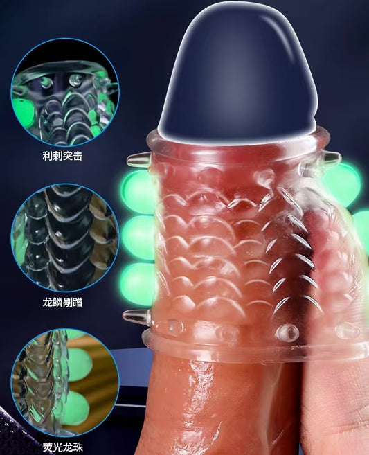Reusable Dragon Bead Penis Sleeve