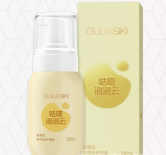 GUDA Bubble Cloud: Honeysuckle Foaming Private Wash for Women