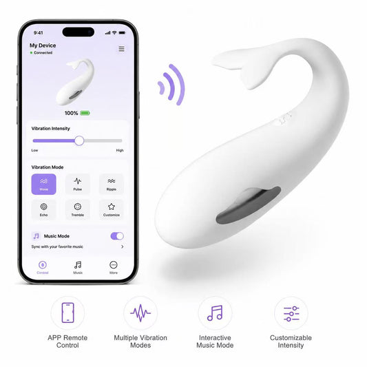 The Whale: Long-Distance E-Stim & Vibrating Smart Bullet