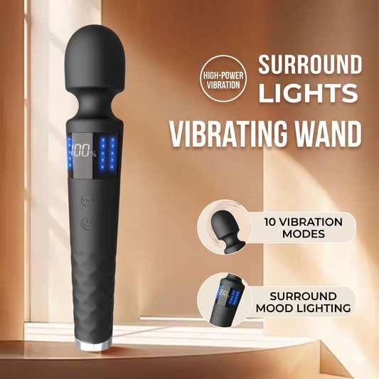 Classic Large-Head Powerful Wand Vibrator (Heavy-Duty AV Massager)