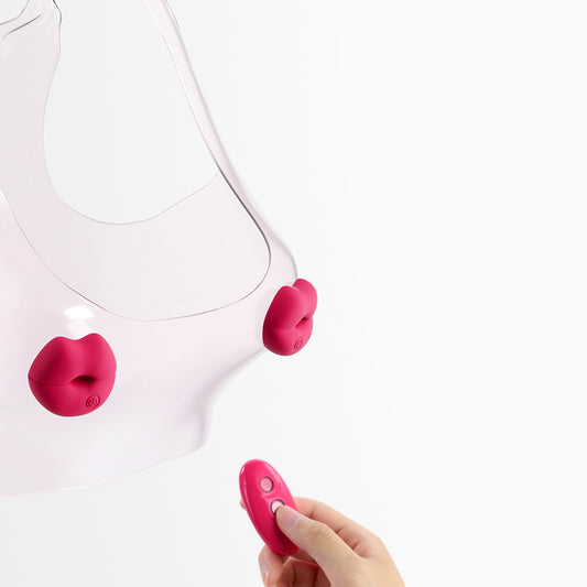 Wireless Nipple Clamps – Pink Kissing Vibe Massager