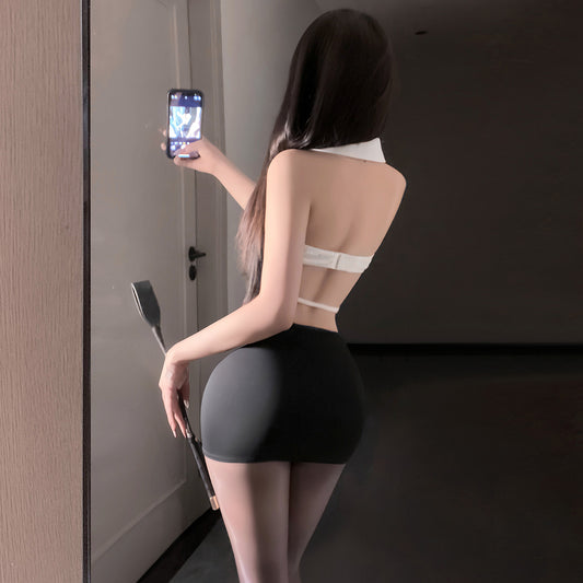 Sexy Cutout Office Lady Lingerie Set