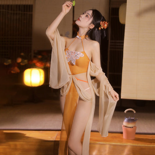 Sexy lingerie Dream back to the Tang Dynasty Butterfly Decorated Breast Dress(149)