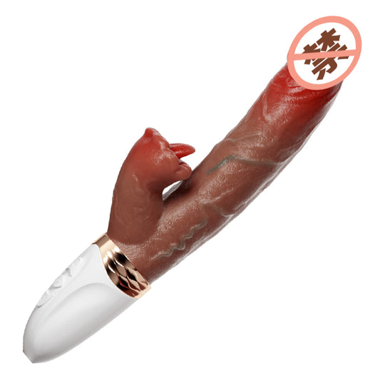 Deep Sea Dragon Simulation Penis Retractable Tongue Licking Heating Vibrator