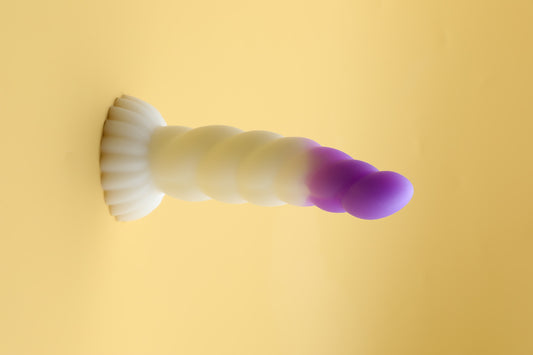 Little Monster Manual Alien Penis (Purple and White)
