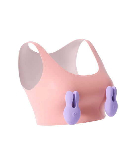 Yuedong APP Nipple Clamp Vibrating Breast Massager