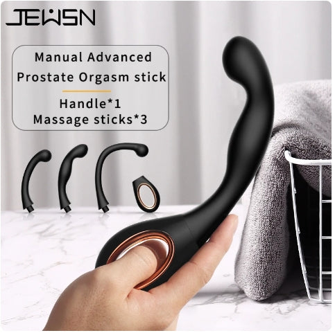 Jeusn 3-in-1 Prostate Massager Anal Butt Plug