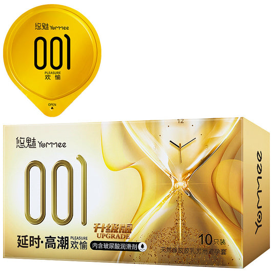 YM Gold 001 Dotted HA Delay Condom