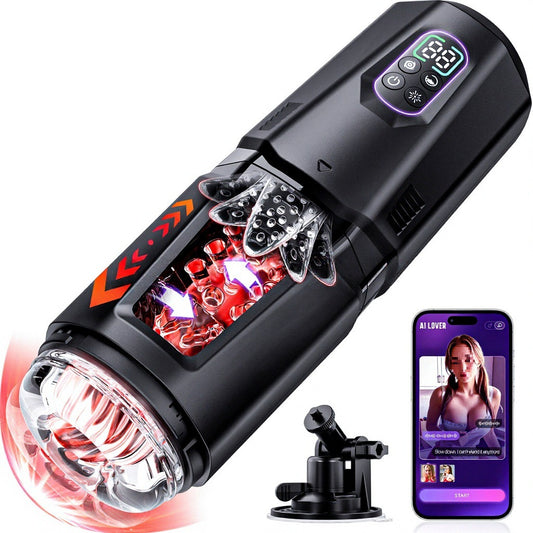 Smart App-Controlled Fully Automatic Rotating & Thrusting Male Stroker