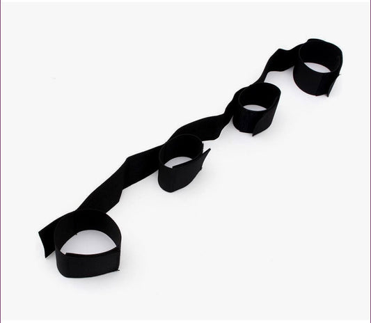 Hand and foot restraints, hip restraints