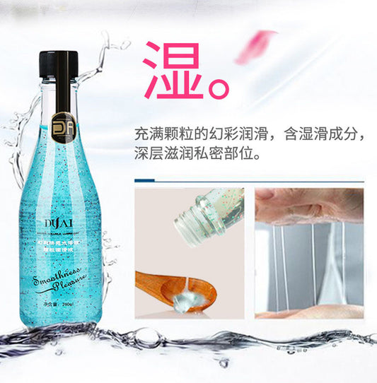 Stimulating Blue Pleasure Lubricant with Sensory Beads (Large 260ML)