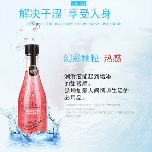 Intense Warming Red Pleasure Lubricant with Sensory Beads (Large 260ML)