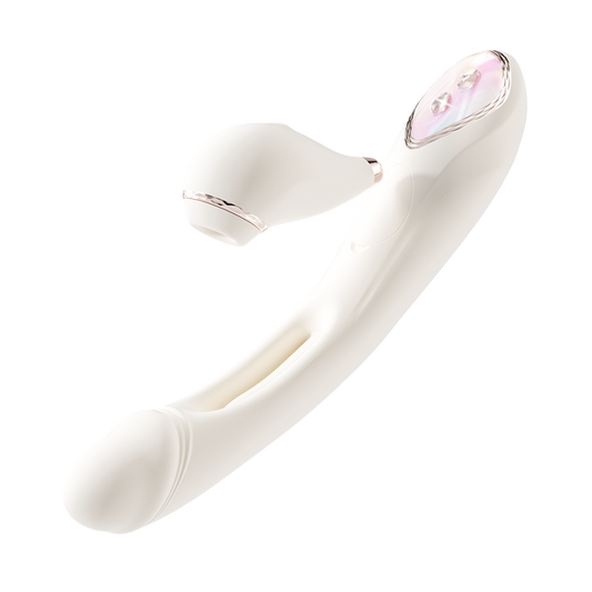 Red Heart Pro Air-Pulse Suction Vibrator - G-Spot Finger Tapping & Slapping Massager