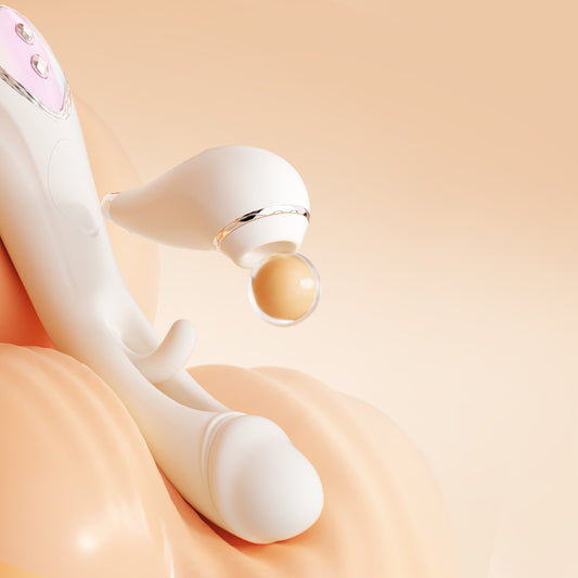 Red Heart Pro Air-Pulse Suction Vibrator - G-Spot Finger Tapping & Slapping Massager