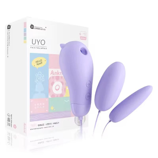 3 in 1 Sucking Vibrator Silicone Bullet Masturbation Egg