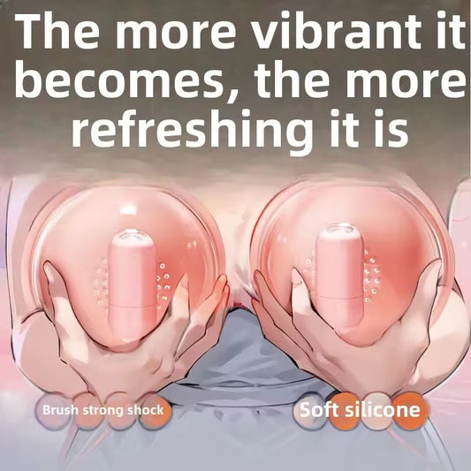 Remote control rechargeable vibration breast massager