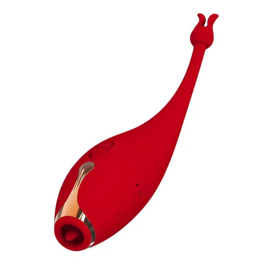 Goddess Point 时尚笔舌舔振动器(带双头带)