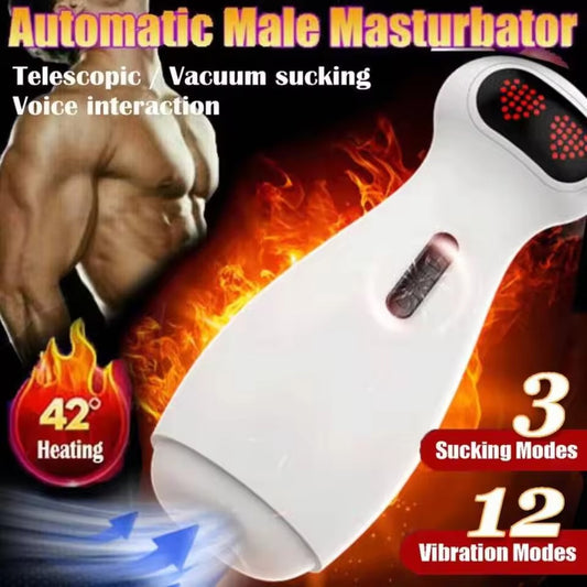 Robot Fully Automatic Sucking Vibration Pronunciation Men's Masturbation Exercise Aircraft Cup