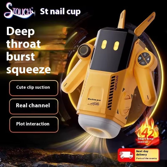 Transformers Retractable Vibe & Heating Masturbator