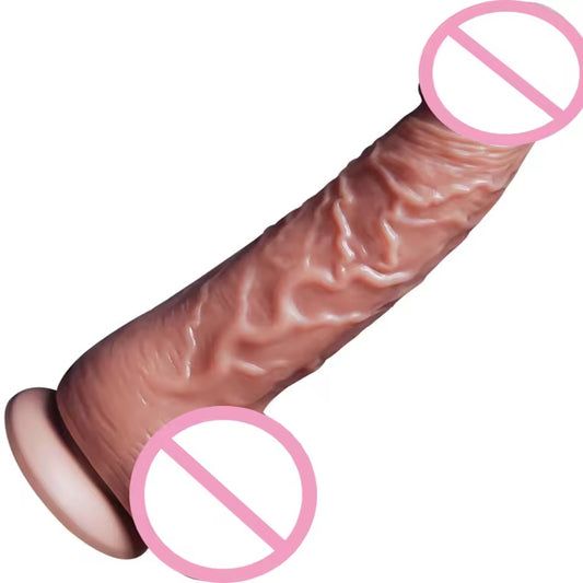 Heshuisi Premium Liquid Silicone Realistic Dildo - Large Size