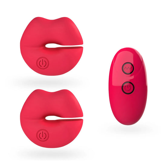 Wireless Nipple Clamps – Pink Kissing Vibe Massager