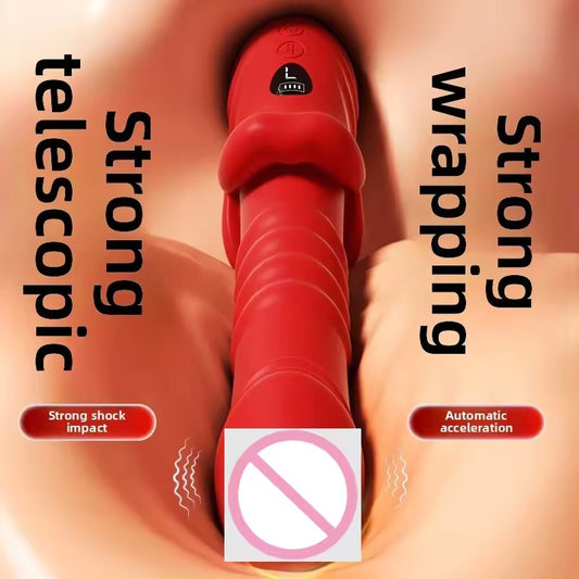 Miai telescopic stick silicone soft massage vibrator