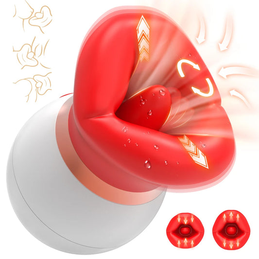 Tongue Sucking And Licking G-Spot Clitoris Vibrator