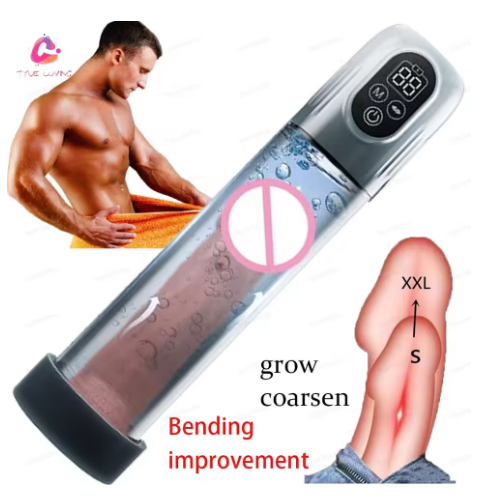 Penis pump penis enlarger extender electric penis vacuum pump with smart training male masturbator