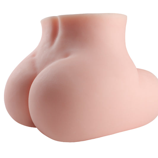 3kg Heavyweight Beaded Hip Toy - Antibacterial Dual Channel Male Stroker