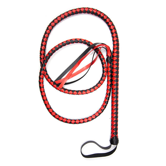 Sexy Leather Thin Straight Soft Whip Straight Whip Striped Long Whip