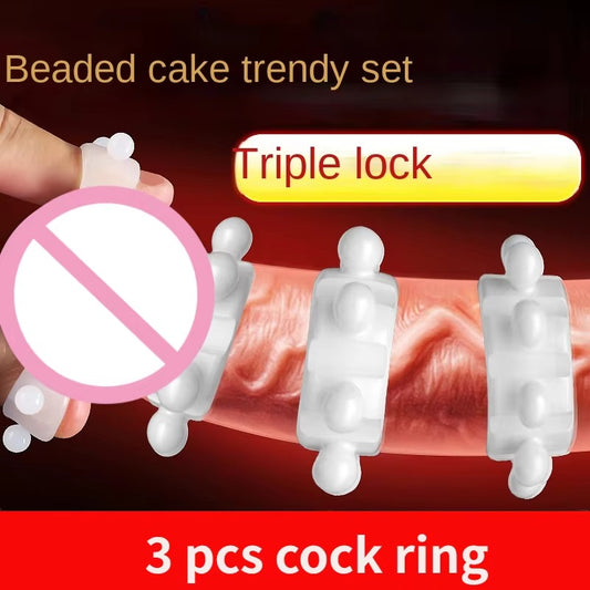 Dragon Bead Silicone Cock Ring - Physical Delay Endurance Ring for Men