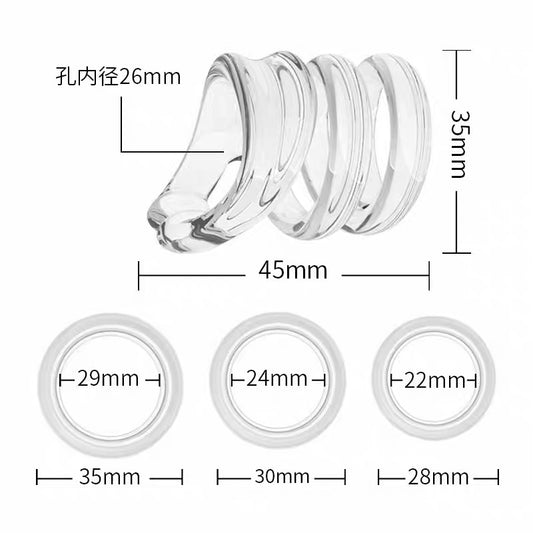 Dual-Resistance Foreskin Retraction Ring - Anti-Slip Phimosis Corrector Ring for Men