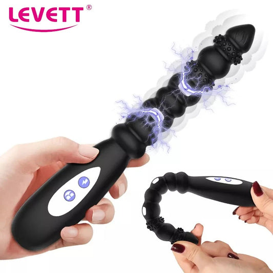 Shock Pulse Anal Beads Prostate G-Spot Clitoral Stimulation Massager