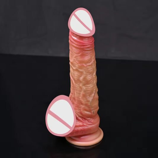 Herxias Liquid Silicone Realistic Dildo (Medium) - Standard Size Soft Skin Dong