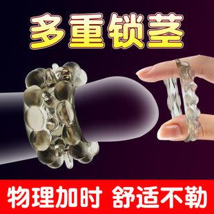 Physical Delay Textured Climax Lock Ring