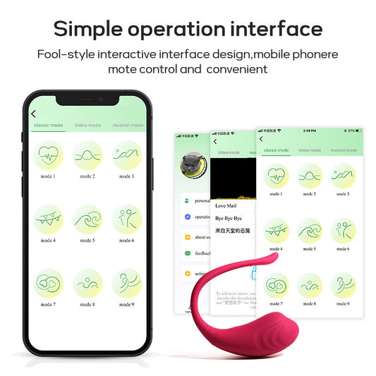 Popular APP Remote Control Body Vibration Wearable Egg
