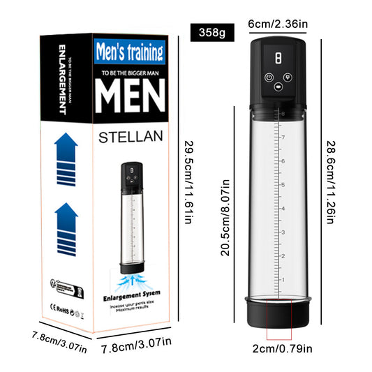 Electric Pump For Men With Negative Pressure Stretching Training Aid Aircraft Cup