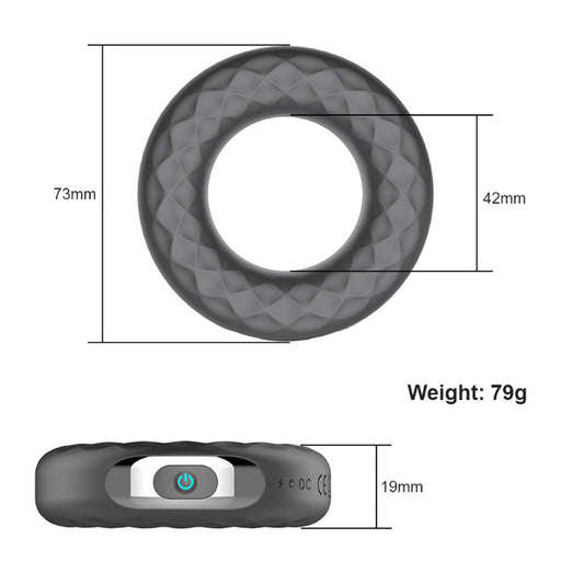 Donut Wireless Remote Vibrating Climax Lock Ring