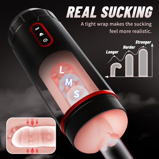 Smart Auto-Suction & Vibrating Trainer: Hands-Free Endurance Master