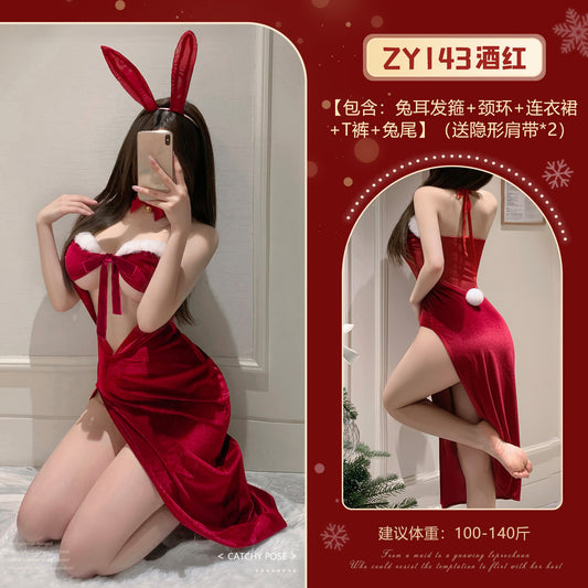 Sexy Christmas Desire Bunny Lingerie Set (Goddess's Arrival Series)