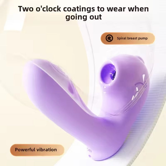 Mini Program APP Bobolong Purple Sucking Wearable Vibrator
