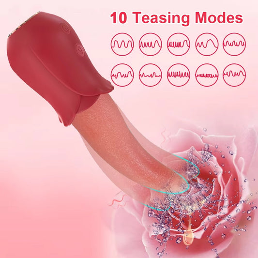 Tongue dance love song tongue licking vibrator
