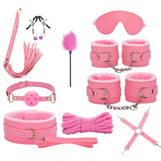 Ten-Piece Sex Toys Set (Pink)