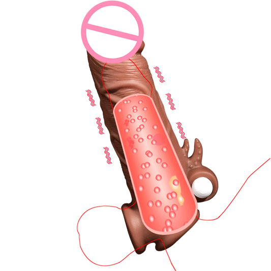 Long And Thick Vibrating Fake Penis Spike Set