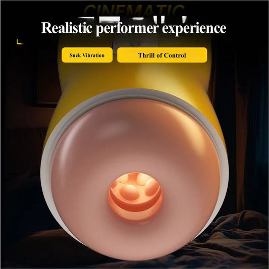 Smart App-Controlled Male Masturbator - Suction & Vibrating Stamina Trainer