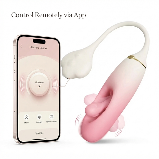 Smart App Controlled Heart Bullet Vibrator - Long Distance Hollow Slapping Love Egg